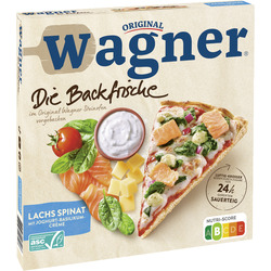 Original Wagner Die Backfrische Lachs Spinat mit Joghurt-Basilikum-Crème