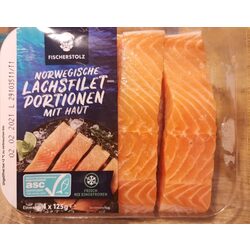 Fischerstolz Norwegische Lachsfiletportionen mit Haut