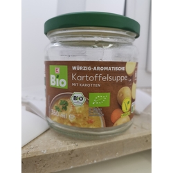 Bio Kartoffelsuppe mit Karotten