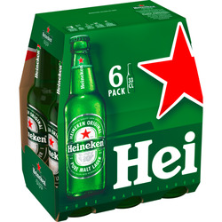 Heineken - Original: Pure Malt Lager, 6 Pack, 33 cl