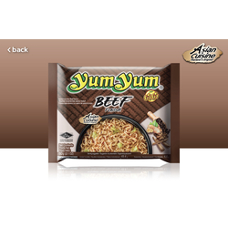 YumYum Instant Nudelsuppe mit Rindfleischaroma (60g Packung)