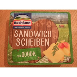 Hochland Sandwich Scheiben mit Gouda, 150 g