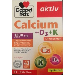 Doppelherz aktiv Calcium + D3 + K Knochenkraft  Tabletten 30 St.
