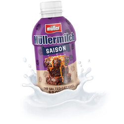 Müllermilch Saison - Typ Salted Caramel Brownie